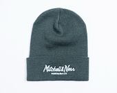 Mütze Mitchell & Ness Branded Pinscript Cuff Knit Dark Green