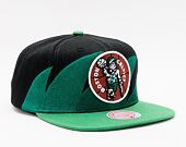 Kappe Mitchell & Ness Sharktooth Snapback HWC Boston Celtics Black / Green