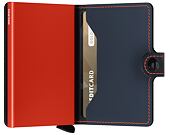 Geldbörse Secrid Miniwallet Matte Nightblue & Orange