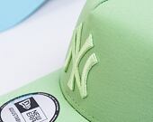 Kinder Kappe New Era 9FORTY Kids A-Frame Trucker MLB Tonal Mesh - NY Yankees - Bright Green