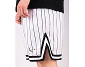Shorts Karl Kani - Small Signature Pinstripe Mesh Shorts - White/Black