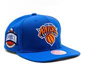 Basecap Mitchell & Ness NBA Conference Patch Snapback New York Knicks Blau
