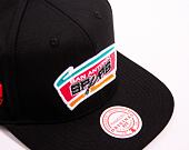 Kappe Mitchell & Ness NBA Conference Patch Snapback Hwc San Antonio Spurs Schwarz