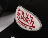 Kappe Von Dutch Boston Trucker Cotton Black / Red