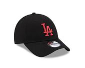 Kappe New Era 9FORTY MLB League Essential - LA Dodgers - Black / Cardinal