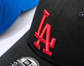 Kappe New Era 9FORTY MLB League Essential - LA Dodgers - Black / Cardinal