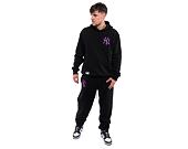 Pullover New Era League Essentials Oversized Hoody - NY Yankees - Black / Purple Nitro