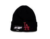 Kinder Mütze New Era MLB Kids League Essential Beanie - LA Dodgers - Black / Cardinal