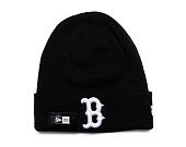 Mütze New Era MLB League Essential Cuff Beanie Boston Red Sox Black / White
