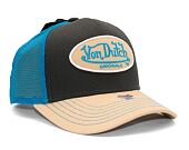 Kappe Von Dutch Trucker Boston - Cotton Twill - Cream/Blue