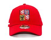 Kinder Kappe New Era 9FORTY Kids National Team - Czech Republic Scarlet