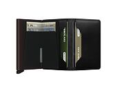 Geldbörse Secrid Slimwallet Original Black & Brown
