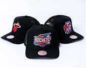 Kappe Mitchell & Ness - NBA Monogram Trucker Hwc Houston Rockets Black