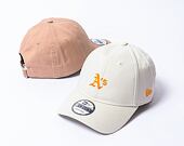 Kappe New Era - 9FORTY Summer Washed - Oakland Athletics - Off White / Orange