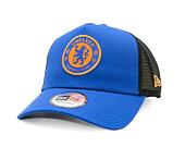 Kappe New Era - 9FORTY Trucker Seasonal - Chelsea FC Lion Crest - Calm Blue / Gold