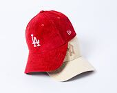 Damen Kappe New Era - 9FORTY Cord - LA Dodgers - Rust / Fondant Pink