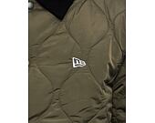 Jacke New Era - Quilted Coaches Jacket - New Olive / White