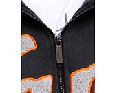 Pullover Karl Kani Star Logo OS Full Zip Hoodie anthracite/light grey