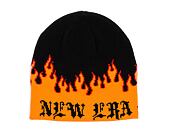 Mütze New Era - Knit Thin Flame Skull Knit - Orange