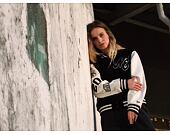 Damenjacke New Era - Varsity - Black / Off White