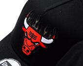Kappe New Era - 9FORTY A-Frame NBA Flame - Chicago Bulls - Black