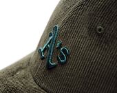 Kappe New Era - 9FORTY MLB Cord - Oakland Athletics - Green
