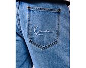 Hose Karl Kani Small Signature Baggy Five Pocket Denim vintage mid blue