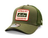 Kappe New Era - Buffalo Patch 9FORTY Trucker - New Olive