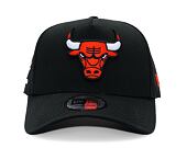 Kappe New Era - NBA Side Patch 9FORTY A-Frame - Chicago Bulls - Black