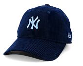 Damen Kappe New Era - MLB Cord 9TWENTY - NY Yankees - Navy / Pastel Blue