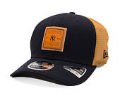 Kappe New Era - MLB Debossed 9SEVENTY Stretch-Snap - NY Yankees - Navy / Brown