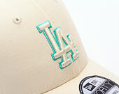 Kappe New Era - MLB Team Outline 9FORTY - LA Dodgers - Cream / Teal