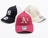 Kappe New Era - MLB Washed Mesh 9TWENTY - Oakland Athletics - Cherry / Stone