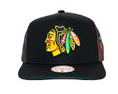 Kappe Mitchell & Ness - NHL Tremor Trucker - Chicago Blackhawks - Black