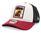 Kappe New Era - Branded Graphic Patch 9FORTY Trucker - White / Cherry