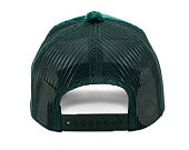 Kappe Reflection Luxury Fuzzy Trucker - Bottle Green/ White