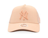 Damen Kappe New Era - MLB League Essential 9FORTY Trucker - NY Yankees - Light Pink