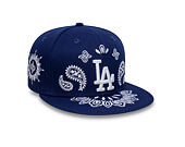Kappe New Era - MLB Paisley Bandana 59FIFTY - LA Dodgers - Dark Royal