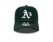 Kappe New Era - MLB Contrast Stitch WS Retro 9FORTY Trucker - Oakland Athletics - Dark Green