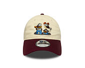 Kappe New Era - Garfield & Odie 9TWENTY - Cream / Burgundy