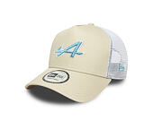 Kappe New Era - F1 Seasonal POP 9FORTY Trucker - Alpine Racing - Stone