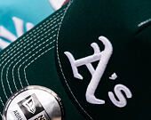 Kappe New Era - MLB Contrast Stitch WS Retro 9FORTY Trucker - Oakland Athletics - Dark Green