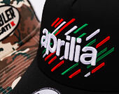 Kappe New Era - PIAGGIO Print 9FORTY Trucker - Black