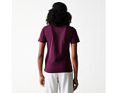 Damen T-Shirt New Era - Crest Tee Regular - Burgundy