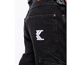 Hose Karl Kani - Retro Baggy Workwear Denim - vintage black