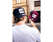 Kappe New Era - Buffalo Patch 9FORTY Trucker - Burgundy / Muted Indigo