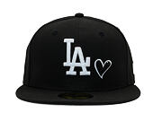 Kappe New Era - MLB Team Heart 59FIFTY - LA Dodgers - Black / White
