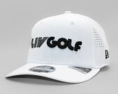 Basecap New Era - LIV Golf 9SEVENTY Stretch-Snap - LIV Logo - White
