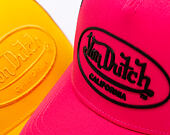 Kappe Von Dutch - Trucker - Rubber Logo Pink/Black