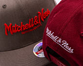 Kappe Mitchell & Ness - Branded Pinscript Classic Red - Burgundy / White